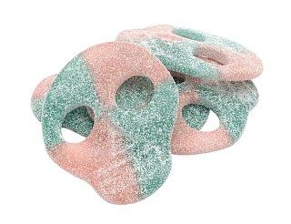 Candy People Swedish Sour Fizzy Bubble Gummy Skulls 4.4 lb