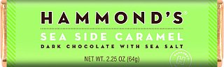 Hammond's Sea Side Caramel Dark Chocolate Bar 2.25 oz 12 ct