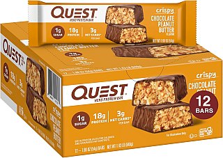 Quest CRISPY Protein Bar Chocolate Peanut Butter 1.9 oz 12 ct