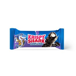 Brown & Haley Krispy Shark Cookies & Cream Krunchy Bar 18ct