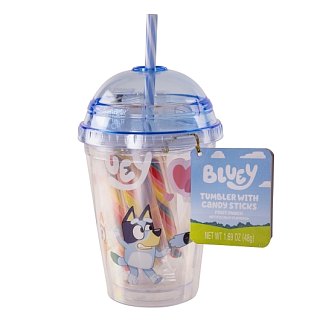 Galerie Bluey Mini Dome Tumbler Cup &  Candy Sticks 6.5"