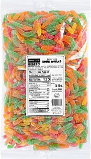 Kervan Sour Gummy Worms 5lb