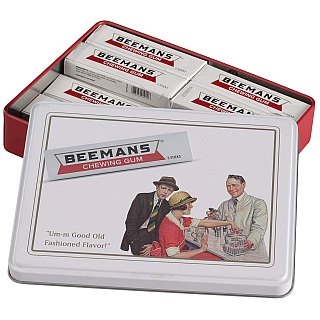 Beeman Chewing Gum Vintage Gift Tin 6 ct Tray