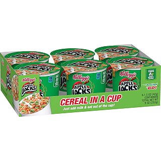 Kellogg's Cereal In A Cup Apple Jacks 2.8 oz 6ct