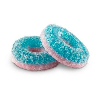Franssons Swedish Fizzy Ringar Rings Blue Pink 3.3 lb