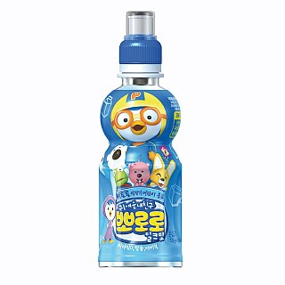 Pororo Korea Fruit Juice Drink Sport Bottle MILK 7.95oz 24 Pack