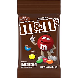 M&M's 5.3 Oz Peg Bag Milk Chocolate