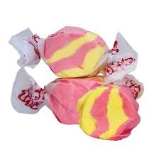 Taffy Town Strawberry Banana 2.5 Pound Bag Individually Wrapped Bulk