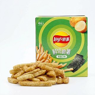 Lays Taiwan Potato Stick Chip Fries Shaped Seaweed 72g Box 6 Pack