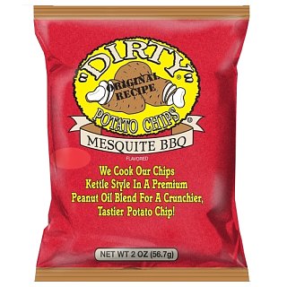 Dirty Kettle Potato Chips Mesquite Barbecue BBQ 2oz 24 ct