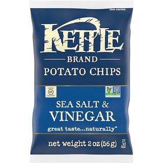 Kettle Brand Potato Chips Salt & Vinegar  2oz 6ct