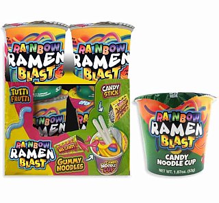 Rainbow Ramen Blast Candy Noodle Cup Gummy 1.87 oz 12 ct