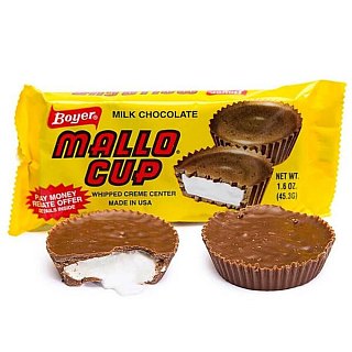 Boyer Mallo Cup Chocolate Whipped Cream 1.5 oz 24 ct