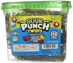 Sour Punch Twists 210 count tub