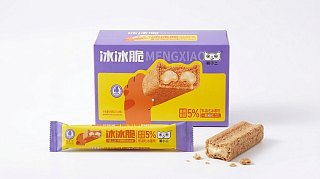 MXR Crispy Ice Biscuit Cookie Milk Flavor Puffed Snack 0.77oz 20ct