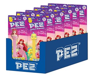 Pez Little Mermaid Candy Dispenser Assortment Blister 12 ct