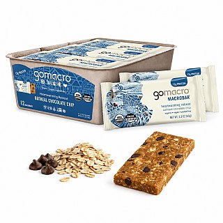 Gomacro Protein Replacement Bar Oatmeal Chocolate Chip 2.3oz 12ct