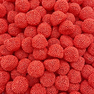 Brazilian Crunchy Gummy Drops Pink Strawberry 5.5 lb