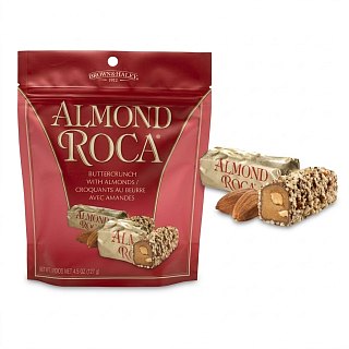 Roca Buttercrunch Toffee & Almond Candy Bars  4.5 oz 8 Pack