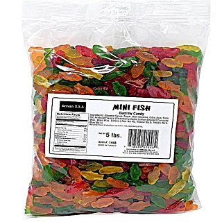 Kervan  Mini Fish Gummies Assorted Colors 5 lb