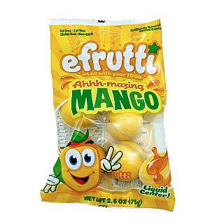 Efrutti Ahhh-Mazing Mango Gummy Candy 2.6oz 12ct