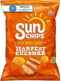 Lays Sunchips  Harvest Cheddar Chips 2.37 oz 24ct XVL