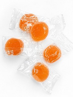 Sunsations Orange Fruit Jell Gem Super Soft Candy Wrapped  5 lb