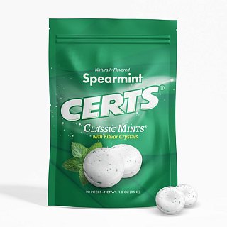 Certs Spearmint Nostalgic Mints 20 piece Bag 12ct Tray