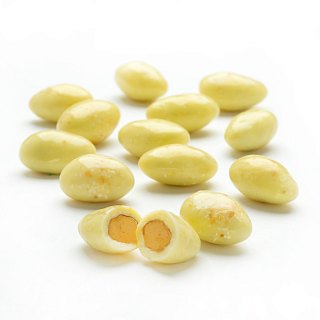 Sconza Coconut White Chocolate Covered Almonds 5 lb