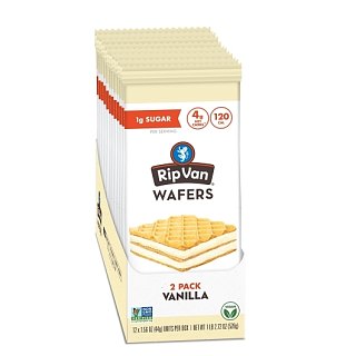 Rip Van Vanilla Wafer Cookies 2 Packs 1.56 oz 12ct Tray