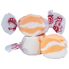 Taffy Town Peaches 'N Cream 2.5 Pound Bag Individually Wrapped Bulk