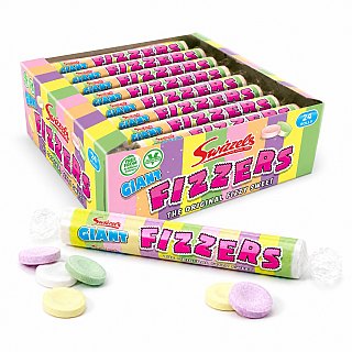 Swizzels UK Import Giant Fizzers Candy 40g 24 ct Tray