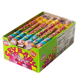 Cry Baby 9-Ball Tube Sour Gum 1.6oz 24 ct