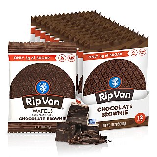 Rip Van Wafels Chocolate Brownie Stroopwafels 1.16 oz 12 ct (1)