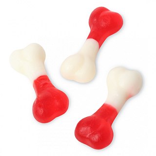 Fini Clear Bone Red & White Gummies 2.2 lb Kosher Parve