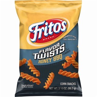 Frito Lay Fritos Honey BBQ Twists Corn Chips 3.25 oz 36 Ct XVL