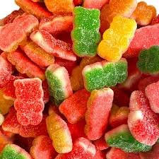 Vidal 4.4 Lb Gummi Sour Triple Bears Bulk