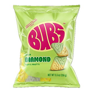 Bubs Sour Diamond Tutti Frutti Swedish Gummies 5.5 oz 8 ct
