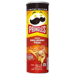 Pringle Korea Chips Smokey BBQ Pizza  3.53 oz 12 Pack