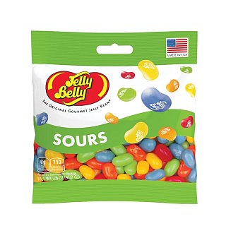 Jelly Belly SOURS  Jelly Bean Peg Bag 3.5 oz 12 ct