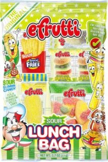 Efrutti Sour Lunch Bag Shelf Tray 2.7 oz 12 ct