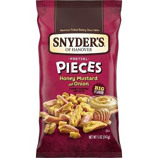 Snyder's Hanover Honey Mustard & Onion Pretzel Pieces 5oz 8ct