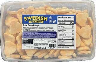 Mito Swedish Style Gummy Sour Bear Mango 5 lb
