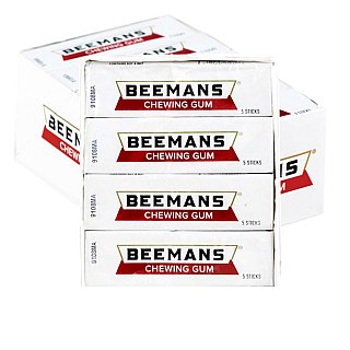 Beeman Chewing Gum 20 Count 5 Sticks Each Tray
