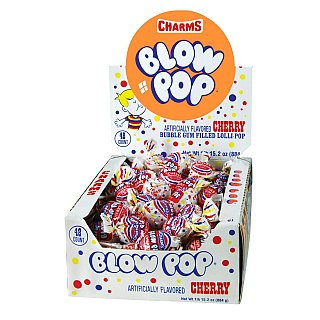 Charms Blow Pop Black Cherry 48 Count Tray