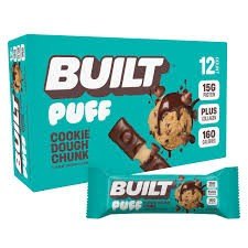 Built Cookie Dough Chunk Puff Protein Bars 1.41 oz 12 ct