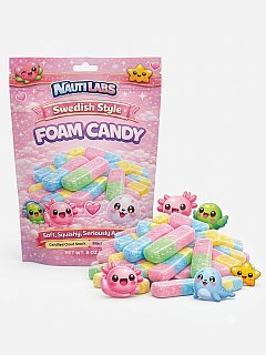 Nauti Labs Swedish Style Foam Cloud Candy Assorted Flavors 8 oz 6 Pack
