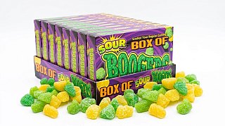 Sour Box of Boogers Chewy Candy Balls  Theater Box 3oz 12ct
