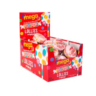 Smarties Mega Lollies Original 24 Count