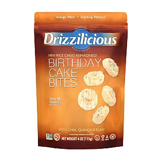 Drizzilicious Mini Rice Cakes Birthday Cake 4oz 12ct